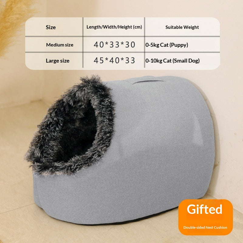 Cat Bed, Thickened And Warm For Winter