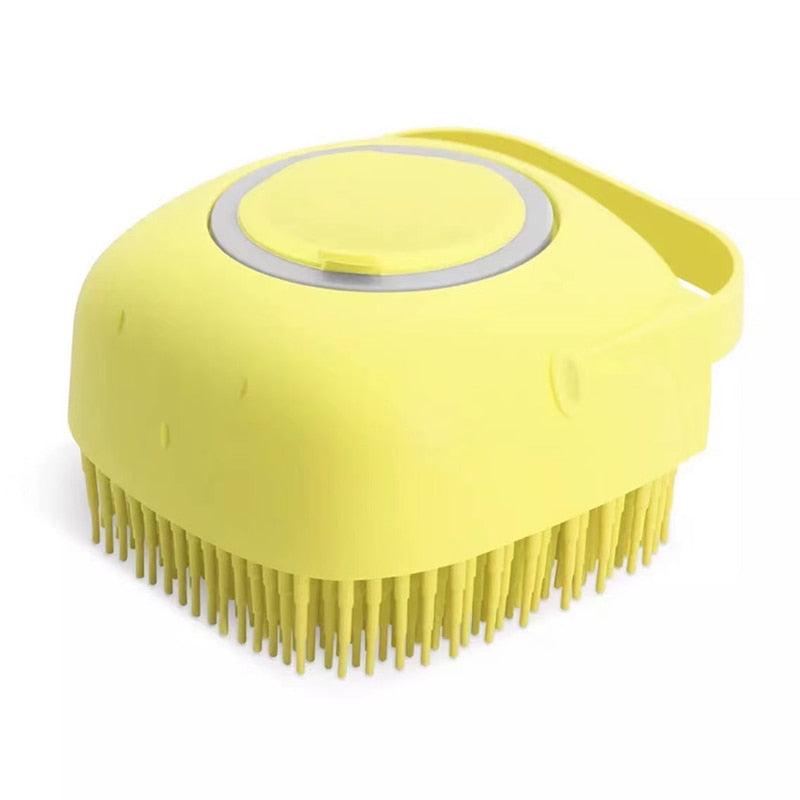 Bath Massage Brush Shampoo Dispenser for Pet