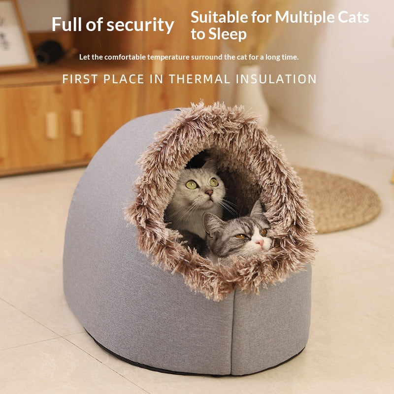 Cat Bed, Thickened And Warm For Winter